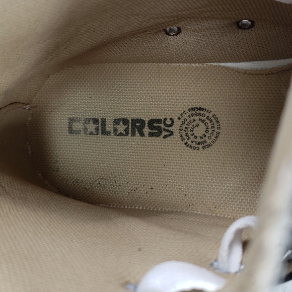 Colors Fashion Moda Black &White Leather Women's Boots Converse Size 7.5 - Picture 7 of 12